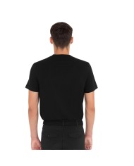 MEN S FLOCKED WRITING COTTON T-SHIRT