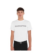 MEN S FLOCKED WRITING COTTON T-SHIRT