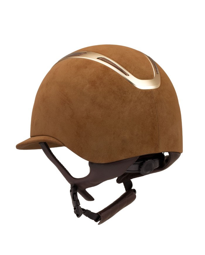 WOMEN S APOCALIPSE NUBUCK ECO LEATHER WIDE VISOR HELMET DETACHABLE ADJU