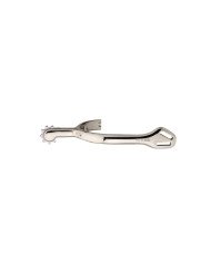 Balkenhol spurs for ladies with Balkenhol fastening - German Silver highly polished, 40 mm rounded