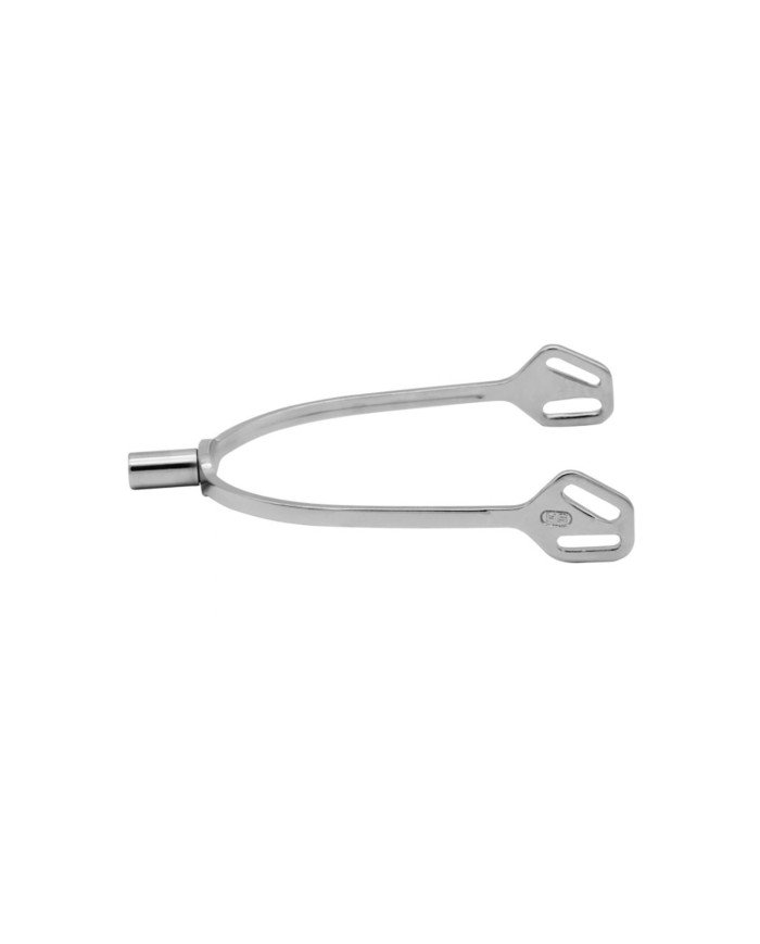 ULTRA fit SLIMLINE spurs with Balkenhol fastening - Stainless steel, 15 mm flat