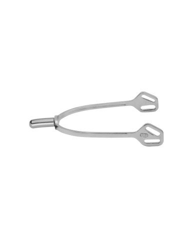 ULTRA fit SLIMLINE spurs with Balkenhol fastening - Stainless steel, 25 mm rounded