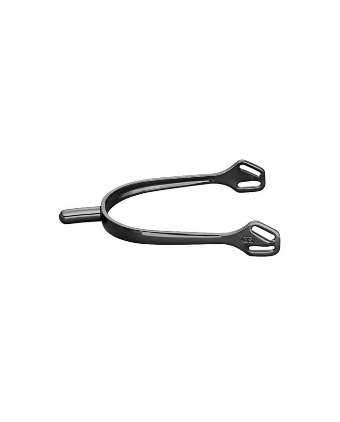 ULTRA fit spurs with Balkenhol fastening - Stainless steel anthracite, 25 mm rounded