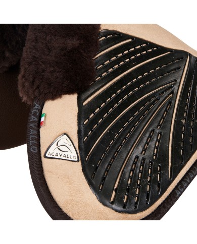 CLOSE CONTACT GEL & MEMORY FOAM 1/2 PAD W/SHEEPSKIN