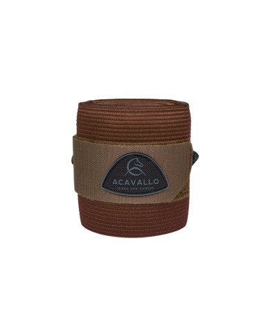 ACAVALLO ELASTIC + FLEECE BANDAGES - SET OF 2 PCS
