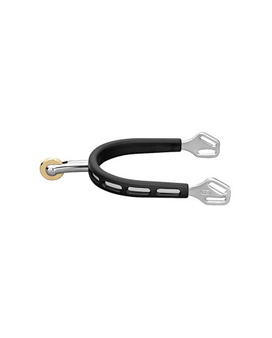 ULTRA fit EXTRA GRIP spurs with Balkenhol fastening - Stainless steel, 35 mm rounded ULTRA fit EXTRA GRIP spurs with Balkenhol fastening - Stainless steel, 35 mm rounded