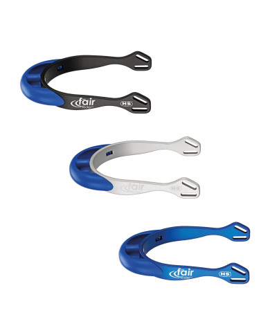 SPURS FAIRRIDER ALUMINIUN ROUNDED NECK BLUE 20MM SPURS FAIRRIDER ALUMINIUN ROUNDED NECK BLUE 20MM