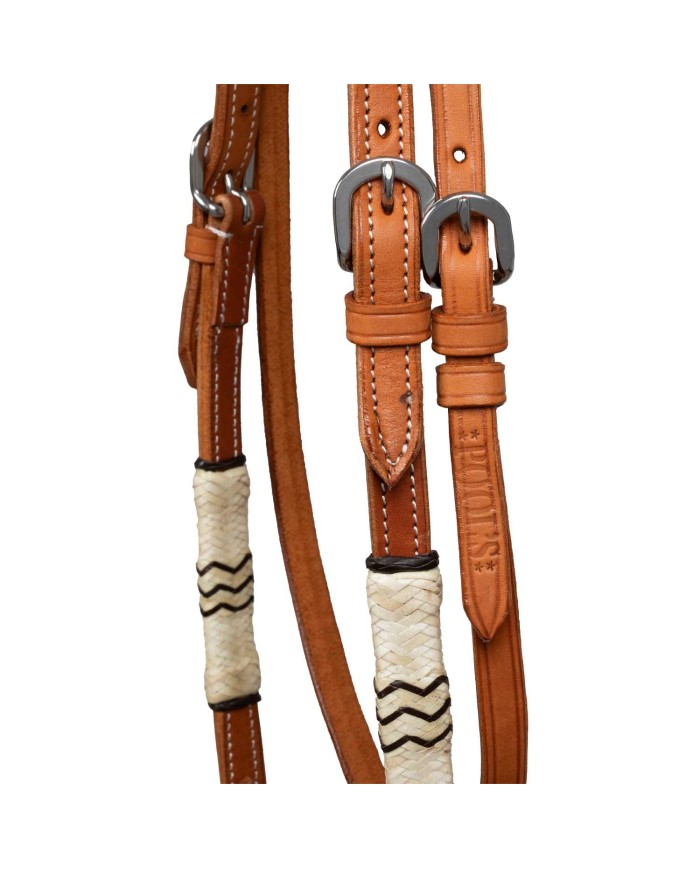 BOSAL BRIDLE WITH HORSEHAIR MECATE REINS