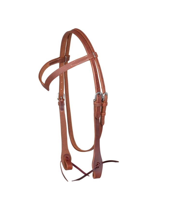 POOL S ARGENTINE HARNESS LEATHER V BROWBAND