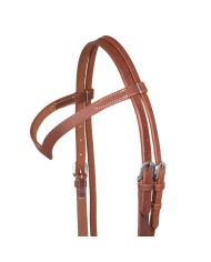 POOL S ARGENTINE HARNESS LEATHER V BROWBAND