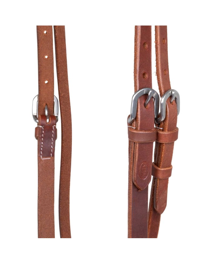 POOL S ARGENTINE HARNESS LEATHER V BROWBAND