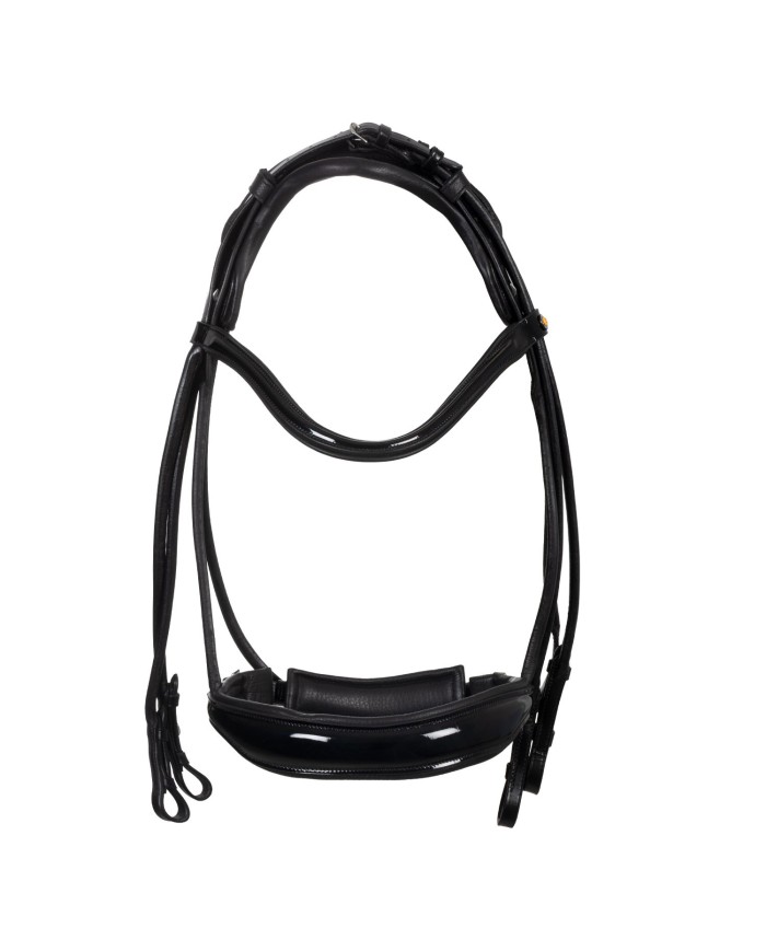 LEATHER ROLLED ANATOMIC DRESSAGE BRIDLE