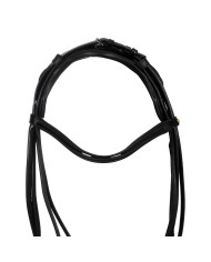 LEATHER ROLLED ANATOMIC DRESSAGE BRIDLE