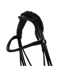 LEATHER ROLLED ANATOMIC DRESSAGE BRIDLE