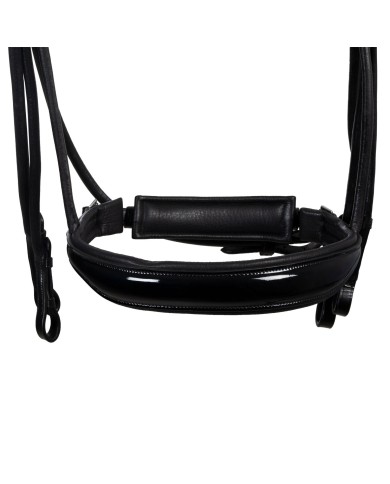 LEATHER ROLLED ANATOMIC DRESSAGE BRIDLE