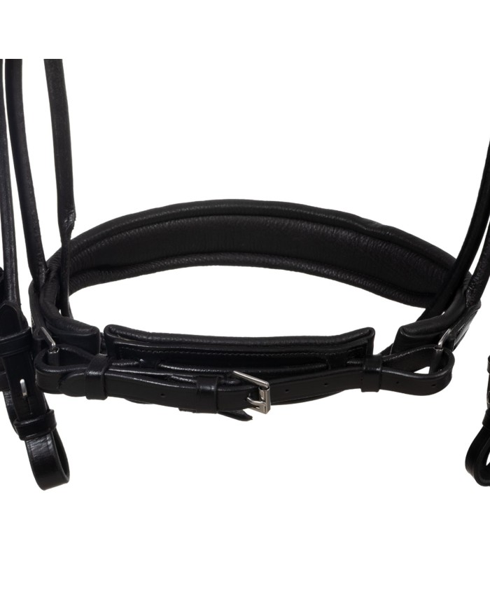 LEATHER ROLLED ANATOMIC DRESSAGE BRIDLE
