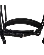 LEATHER ROLLED ANATOMIC DRESSAGE BRIDLE