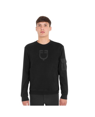 MEN S FLEECE PATCH POCKET ROUNDNECK