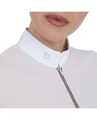 WOMEN S STONES TAPE COMPETITION POLO SHIRT SS ZIP