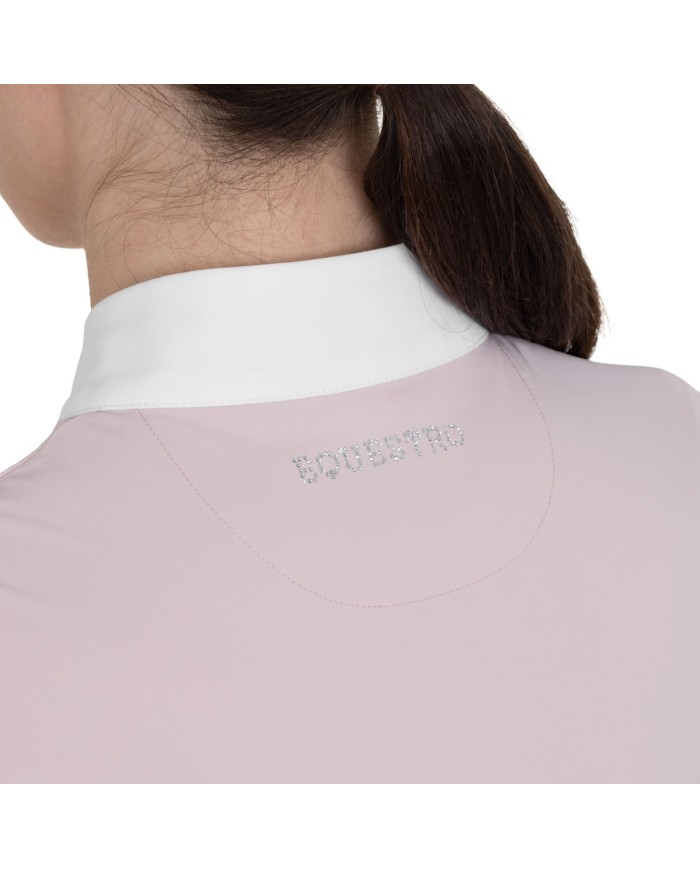 WOMEN S STONES TAPE COMPETITION POLO SHIRT SS ZIP