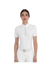 WOMEN S STONES TAPE COMPETITION POLO SHIRT SS ZIP