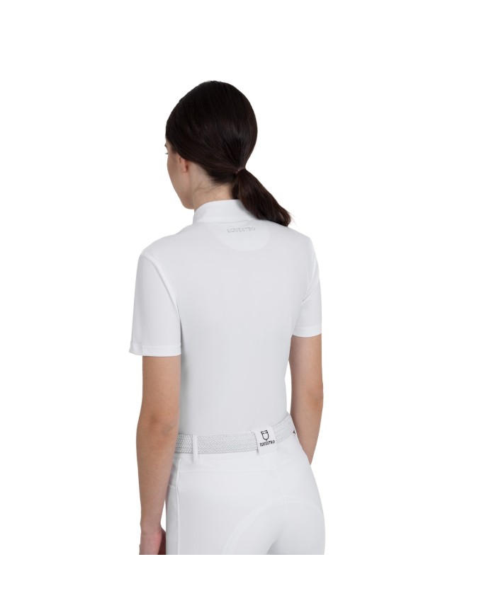 WOMEN S STONES TAPE COMPETITION POLO SHIRT SS ZIP