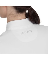WOMEN S STONES TAPE COMPETITION POLO SHIRT SS ZIP
