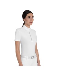 WOMEN S STONES TAPE COMPETITION POLO SHIRT SS ZIP