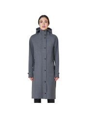 WOMEN S WOOL RAINCOAT