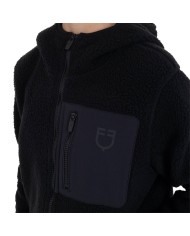 KIDS PATCH POCKET TEDDY FULL ZIP JACKET W/HOOD