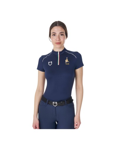 WOMEN S TECHNICAL TRAINING POLO SS ZIP EQUESTROxFISE