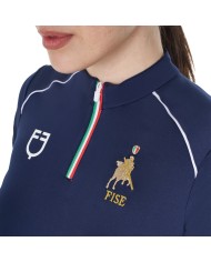 WOMEN S TECHNICAL TRAINING POLO SS ZIP EQUESTROxFISE