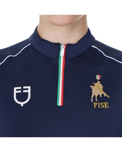 WOMEN S TECHNICAL TRAINING POLO SS ZIP EQUESTROxFISE