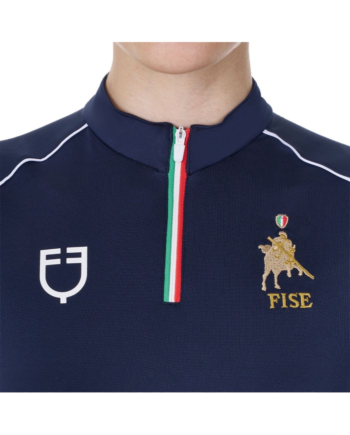 WOMEN S TECHNICAL TRAINING POLO SS ZIP EQUESTROxFISE
