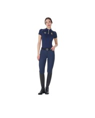 WOMEN S TECHNICAL TRAINING POLO SS ZIP EQUESTROxFISE