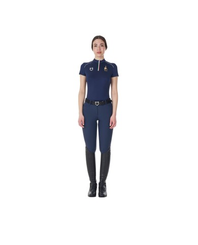 WOMEN S TECHNICAL TRAINING POLO SS ZIP EQUESTROxFISE