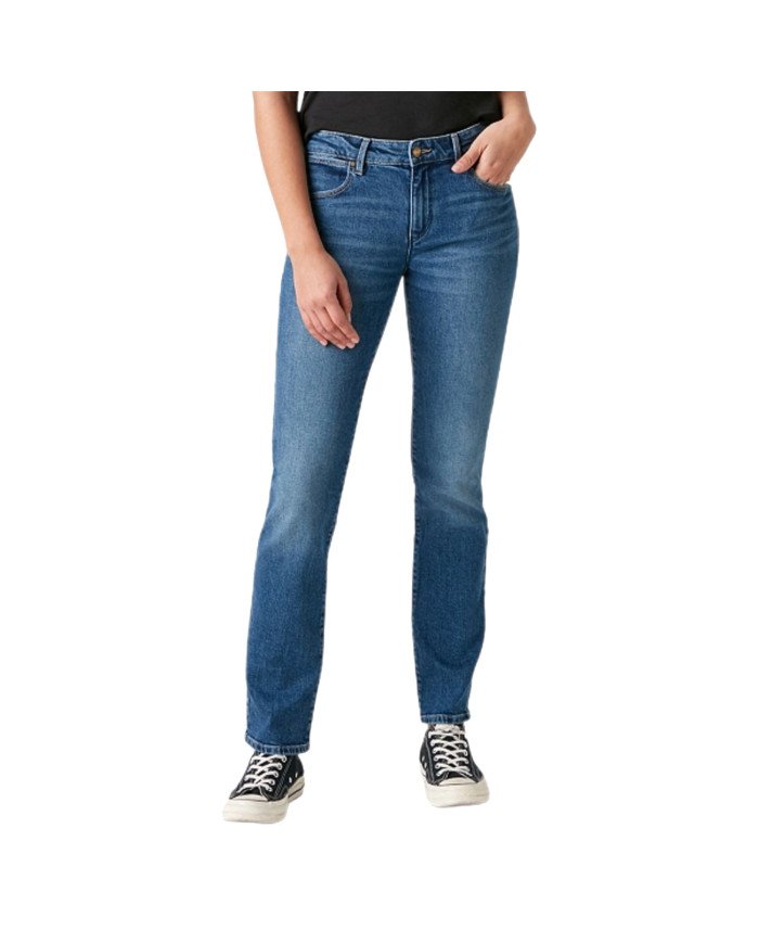 JEANS WRANGLER STRAIGHT AIR BLUE