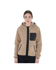 WOMAN TEDDY FULL ZIP JACKET WITH HOOD