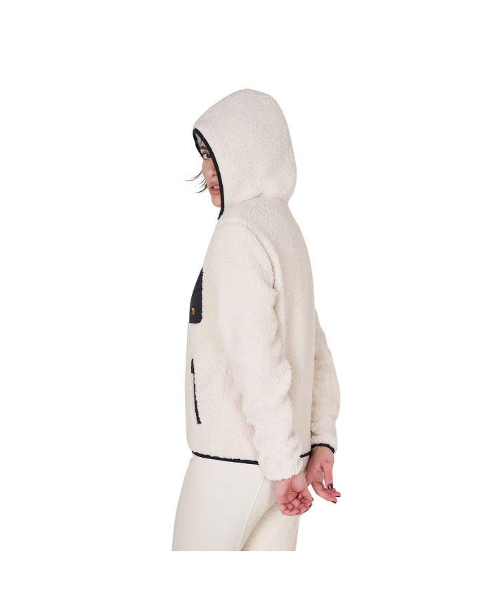 WOMAN TEDDY FULL ZIP JACKET WITH HOOD