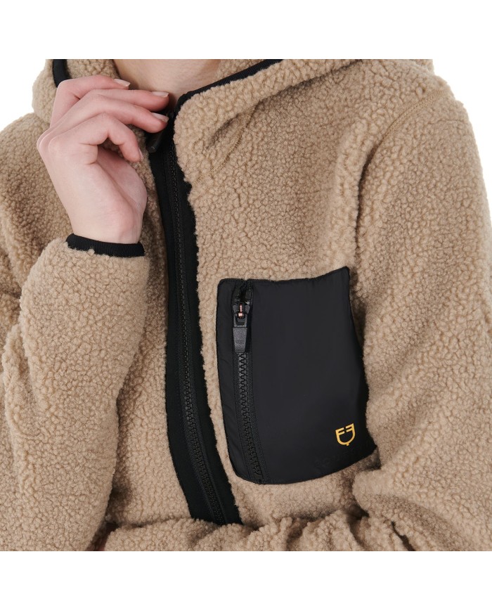 WOMAN TEDDY FULL ZIP JACKET WITH HOOD