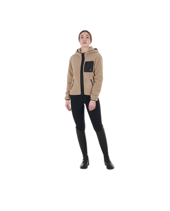 WOMAN TEDDY FULL ZIP JACKET WITH HOOD