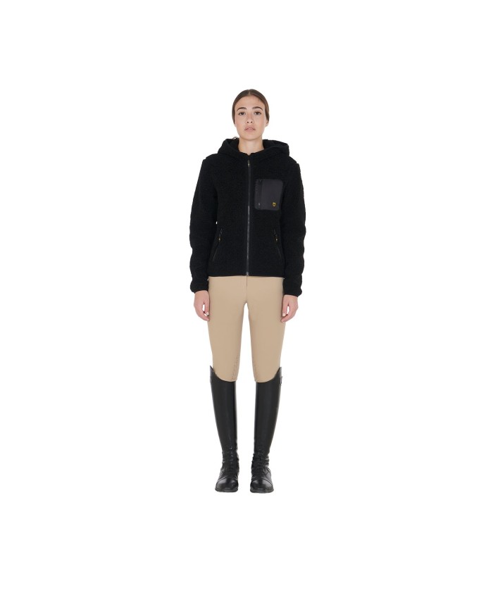 WOMAN TEDDY FULL ZIP JACKET WITH HOOD