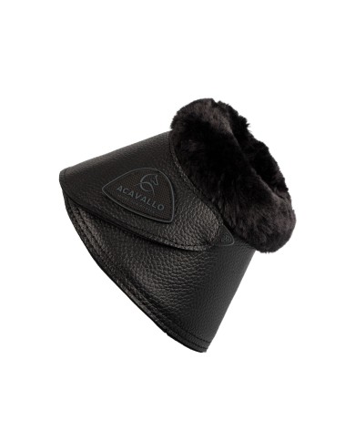 ACAVALLO BELL BOOTS W/SYNTHETIC FUR IN PU LEATHER W FASTENING