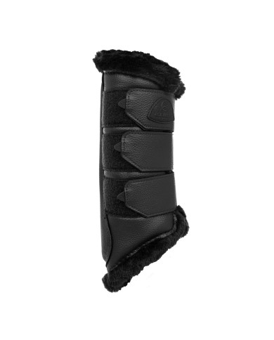 ACAVALLO HIND BRUSHING HORSE BOOTS W/SYNTHETIC FUR W/TRIPLE