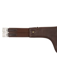 LEATHER HORSE HEAD STUDGUARD GIRTH