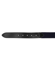ELASTIC BELT WITH BLACK LOGOED BUCKLE