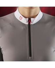 WOMEN S COMPETITION RIDERTECHNOLOGY LS POLO SHIRT WITH ZIP