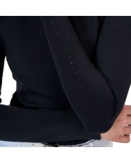 WOMEN S COMPETITION RIDERTECHNOLOGY LS POLO SHIRT WITH ZIP