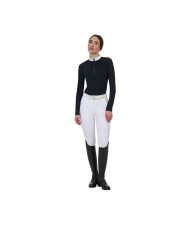 WOMEN S COMPETITION RIDERTECHNOLOGY LS POLO SHIRT WITH ZIP