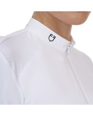 WOMEN S COMPETITION RIDERTECHNOLOGY LS POLO SHIRT WITH ZIP